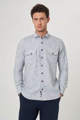 Bisse Erkek Regular Fit Uzun Kollu Flanel Gömlek Mavi Gm23y231072 D35 Mavi
