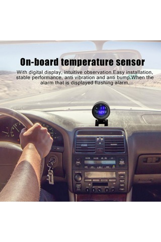 Yifomall 12v/24v Araçlar İçin Dijital Sıcaklık Ve Voltaj Göstergesi - 2'li Kombin