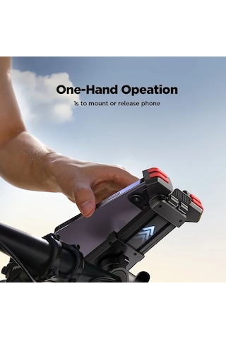 Xuweiwei Red Bisiklet Telefon Tutucu Anti Titreşim 4.7-7.0" Telefonlar İçin Motor Ve Dağ Bisikleti Aksesuarı İphone 16 Pro Max/15/14/13/12