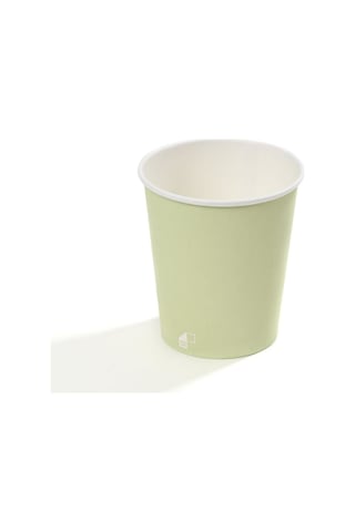 8 Oz Single Wall Baskılı Karton Bardak Açık Yeşil 2000 Adet 2000