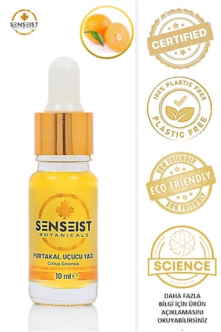Senseist Botanicals Portakal Uçucu Yağı 10ml %100 Saf-sertifikalı
