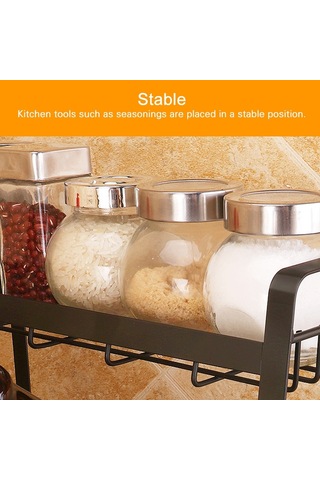 Sones Yaratıcı Mutfak Üç Katlı Depolama Rafı Baharat Rafı Diğer