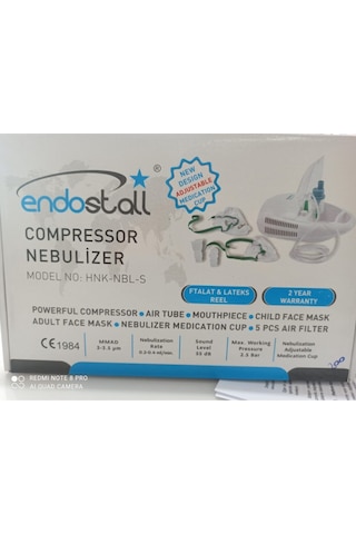 Endostal HNK-NBL-S Kompresörlü Kapaklı Nebulizatör Cihazı