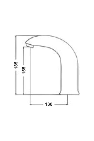 Gms Ft013 Çift Girişli Fotoselli Lavabo Musluk Bataryası