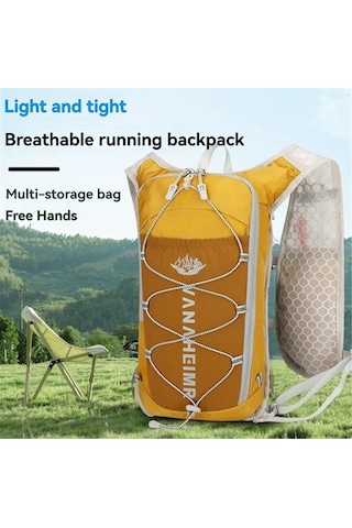 Willowhaven Sarı Çok Fonksiyonlu Dışarıda Spor Sırt Çantası: Işık Yansıtan, Su Bladder Uyumlu, Hafif Bisiklet Ve Maraton Çantası Sarı