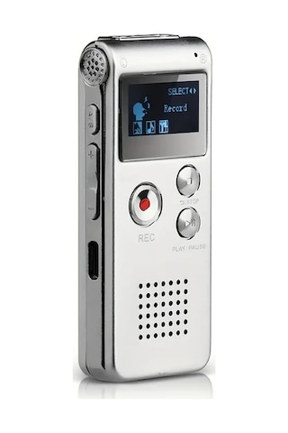 Willowhaven Gümüş 8gb Usb Şarjlı 650 Saat Kayıt Kapasiteli Taşınabilir Ses Kayıt Cihazı