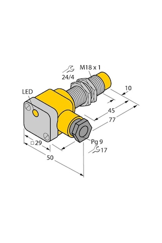 Turck 46422 Nı10-g18sk-ap6x Endüktif Sensör