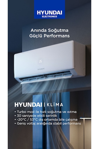 Hyundai HYN-24000WF 24000 Btu Duvar Tipi Split Klima