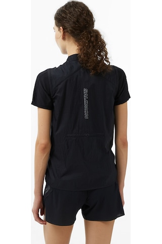 Salomon Sense Aero Wind Vest Kadın Siyah Yağmurluk Lc2204200