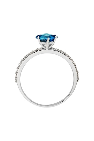 Sirius Pırlanta Ve Prenses Kesim Londonblue Topaz Yüzük 0823R0190