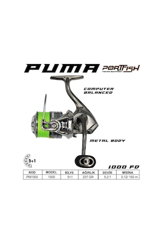 Portfish Puma 6000fd 5+1bb Olta Makinası