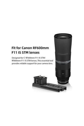 Pazly Canon Rf600mm/rf800mm F11 Is Stm Ayağı İçin Hızlı Çıkarılabilir Alüminyum Tripod Montajı