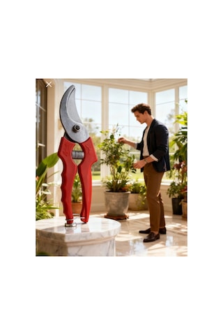 Budama Makası Profesyonel Bahçe Makası Ağaç Dal Çiçek Budayıcı Makas Karbon Çelik Ergonomik 20,5 Cm