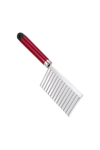 Patates Dalgalı Kenarlı Bıçak Çok İşlevli Paslanmaz Çelik Meyve Kesme Pişirme Aleti Gümüş