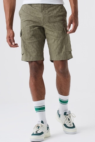 Lacoste Men's Patterned Bermuda Cargo Shorts With Pockets Khaki Erkek Desenli Bermuda Kargo Cepli Şort Haki