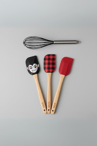 4'lü Silikon Spatula Ve Çırpıcı Seti Karışık Renk Diğer