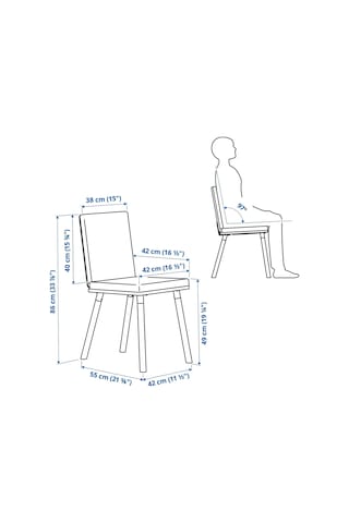 Ikea Meşe Geniş Yemek Masası - Yemek Sandalyesi İskeleti