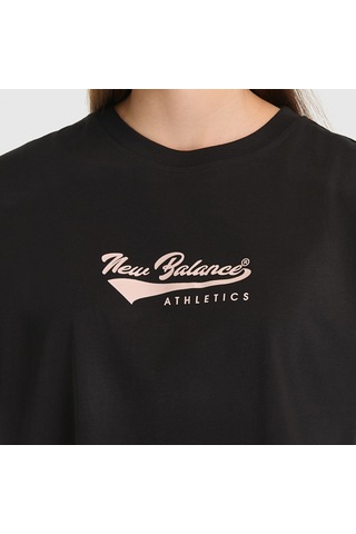New Balance Nb Lifestyle Women Tshirt Kadın Siyah T-shirt - Wnt3509