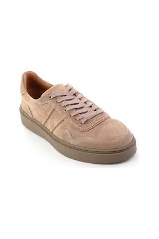 Bambi Vizon Süet Hakiki Deri Erkek Sneaker E01789045202