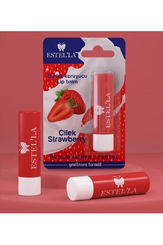 Estel'la Yetişkin Dudak Koruyucu Lip Balm Çilek