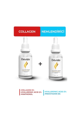 Kolajen + Nemlendirici Serum 2 Li Set Alın Çizgisi Göz Çevresi