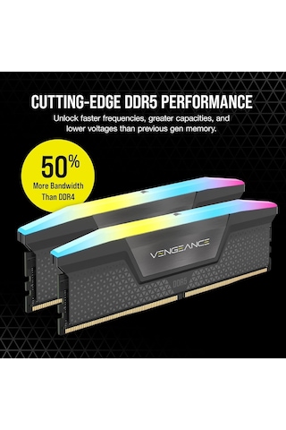 Vengeance Rgb 32gb 2x16gb 6400mhz Ddr5 C36 1,4v Ram Cmh32gx5m2b6400z36
