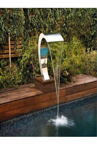 DEV PASLANMAZ 350x290 mm Kobra Model Havuz Şelalesi  AISI 304