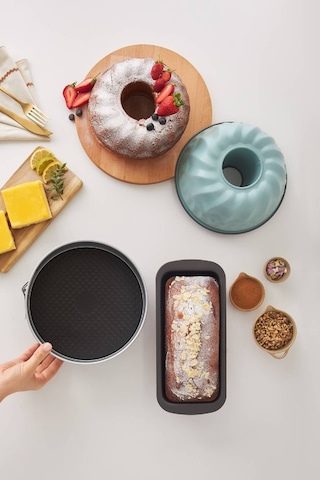 Karaca Multichef Mito Green Karbon Çelik 3 Parça Kek Kalıbı Seti