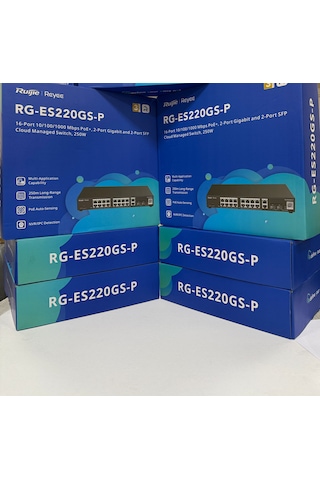Ruijie Reyee Rg-es220gs-p 16 Port Gigabit Smart Yönetilebilir Poe Switch