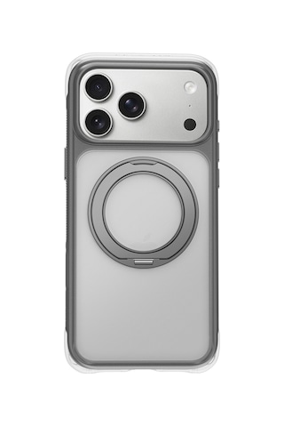 Apple iPhone Uyumlu 18 Pro Kılıf Wiwu Ag-203 Aeroguard Ultra Serisi M-safeli Airbag Tasarımlı Standlı Kapak Gri