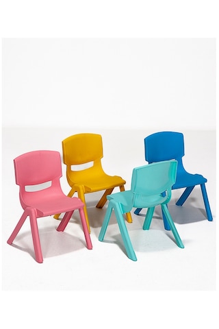 Modalife Junior 6 Adet Kreş Anaokulu Çocuk Sandalyesi Sert Plastik