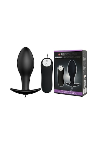 Hızlı Express Pretty Love 12 Titreşimli Kumandalı Vibratör Zenci Penis Anal Plug  Stimülatör
