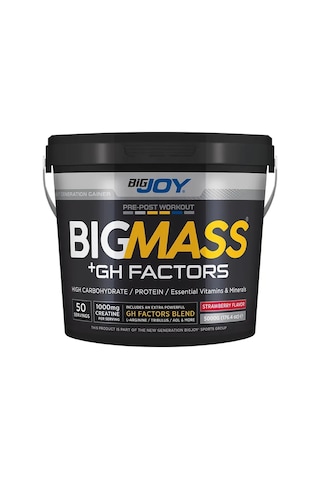 Bigjoy BIGMASS Gainer GH FACTORS 5000g Çilek Bigjoy BIGMASS Gainer GH FACTORS 5000g Çilek