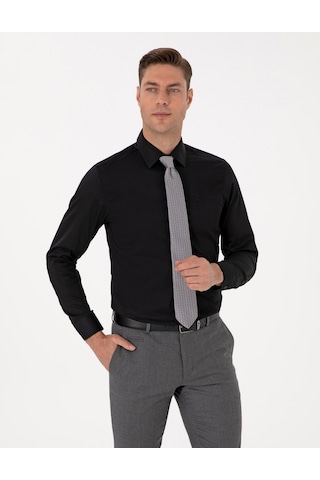 Pierre Cardin Erkek Siyah Gömlek Basic 50315407-vr046 Siyah