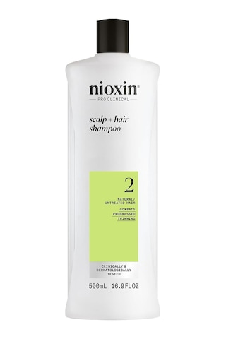 Nioxin System 2 Şampuan - İşlem Görmemiş Yoğun İnce Saçlar İçin Kalınlaştırıcı Bakım 500ml