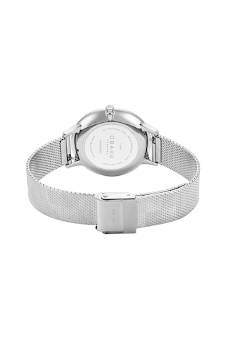 Obaku Denmark V295lxcwhc Quartz Çelik Hasır Gri 34 Mm Kadın Kol Saati