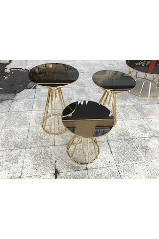 Brc Cadde Zigon Model Metal Çelik Gold Renk Kaplam Siyah Mermer T (378106715)
