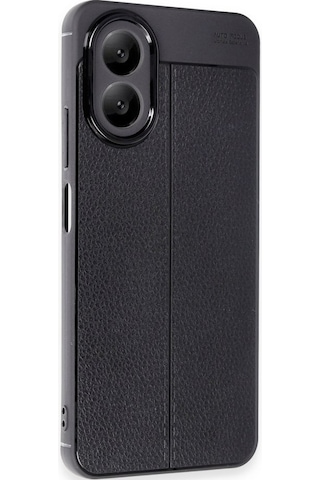 Oppo A38 Kılıf Auto Focus Deri Desen Silikon Kapak