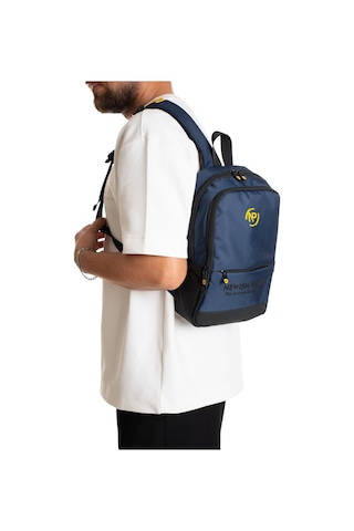 Np 2209 Unisex Minimal Sırt Çantası Laptop Bölmeli Şehir İçi Kullanım Lacivert