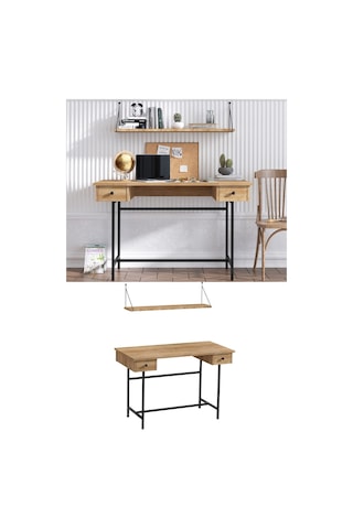 Decormet Dixie Çalışma Masası Safir Meşe Diğer