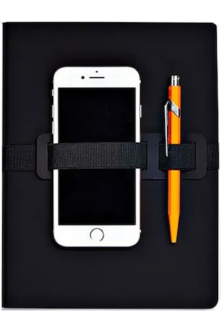 Nuuna Gri Noktalı A5 Defter Voyager L Black 53504 Siyah