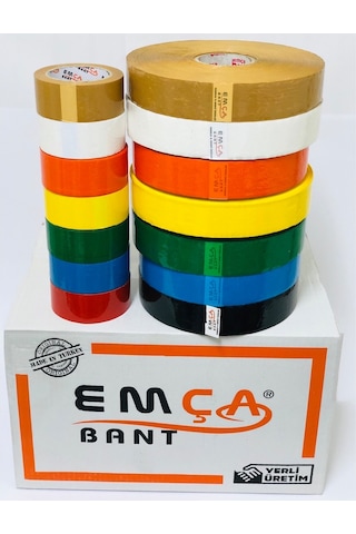 Renkli Koli Bandı 45X100 Metre