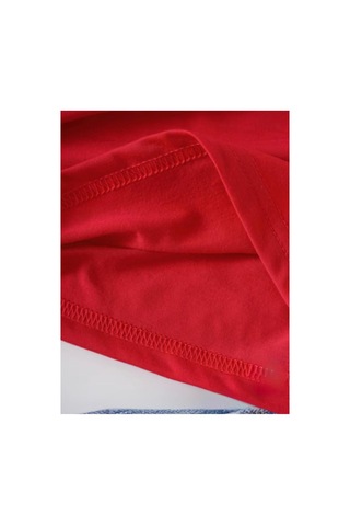 Herkesemoda Kalp Ve Yılan Baskı Detaylı Basic T-shirt Kırmızı