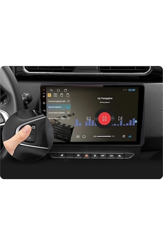 DACİA YENİ DUSTER ANDROİD 4GB/64GB MULTİMEDYA 2018 2021 10. İNC HD IPS EKRAN PARK KAMERASI HEDİYELİ