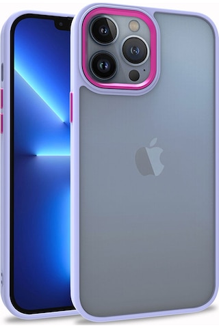 Apple Uyumlu iPhone 13 Pro Max Uyumlu Zore Flora Kılıf-lila Lila -