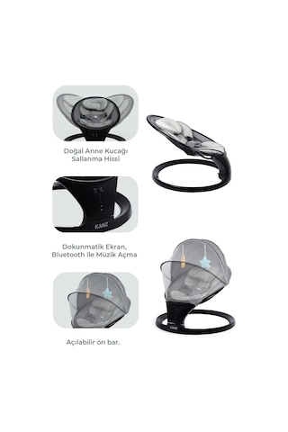 Kanz Swan Elektrikli Ana Kucağı Black Edition