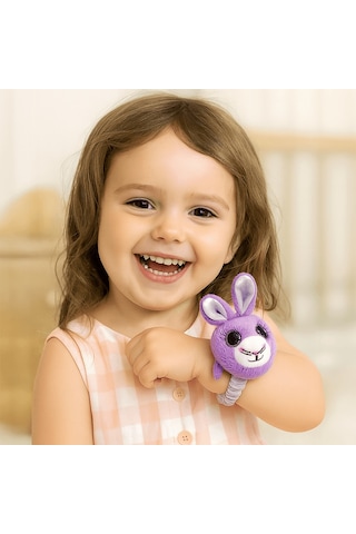 Mini Mini Peluş Bileklik Hayvancıklar - Tavşan Çok Renkli