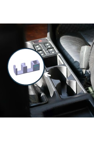 Bmw 5 Serisi E34 Bardak Tutucu Ve Organizer - Bmw Logolu Standart