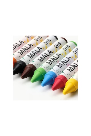 Sumuhome Mala Pastel Mum Boya Çok Renkli 8 Adet Çok Renkli