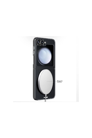 Galaxy Z Flip 6 Uyumlu Kılıf Magsafe Şarj Özellikli Youngkit Hidden Sand Serisi Kapak Siyah